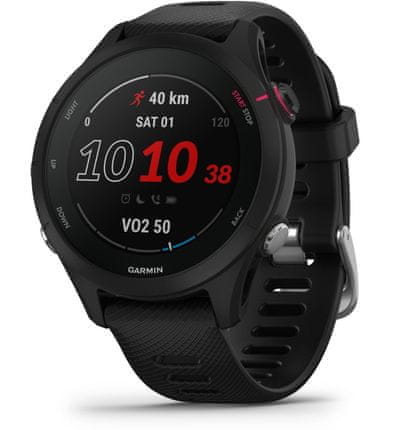 moderné nízka hmotnosť ľahké inteligentné hodinky bežecké hodinky triatlonové hodinky inteligentné hodinky Garmin Forerunner 255S Music integrovaný hudobný prehrávač počúvanie hudby výkonná GPS Bluetooth odolné do hĺbky 50 m 5ATM bezkontaktné platby garmin pay batéria s výdržou 12 dní viac ako 30 športových profilov denné návrhy tréningu na mieru čas na zotavenie race predictor merania srdcového rytmu krokomer gps glonass galileo wifi ant plus body battery energy monitor smart notifikácia detekcia pádov výkonné inteligentné hodinky bežecké hodinky pre bežcov triatlon vytrvalostný beh multišport mp3 prehrávač vlastná hudba