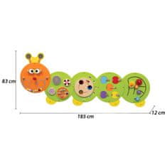 Viga Toys Drevená doska s húsenicou FSC Certifikovaná Montessori