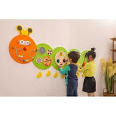 Viga Toys Drevená doska s húsenicou FSC Certifikovaná Montessori