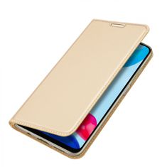 Dux Ducis Skin Pro knižkové kožené puzdro na Xiaomi Redmi Note 11S / 11, zlaté