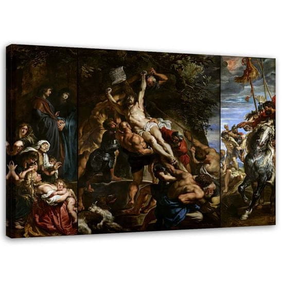 shumee Maľba, Povýšenie kríža - reprodukcia PP Rubens - 100x70