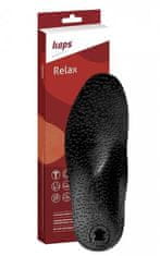 Kaps Kožené ortopedické pohodlné vložky do topánok Relax Black veľkosť 36
