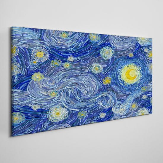 COLORAY.SK Obraz canvas Abstrakcia nočná hviezda obloha 140x70 cm
