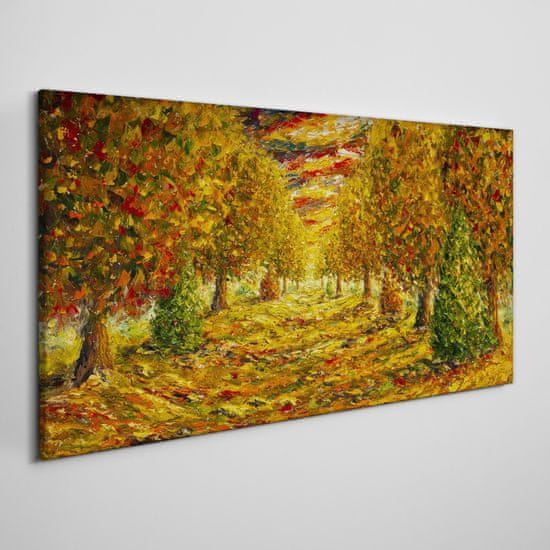 COLORAY.SK Obraz na plátně Maľovanie lesa jesenné príroda 140x70 cm