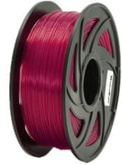 XtendLan tisková struna (filament), PLA, 1,75mm, 1kg, průhledný červený (3DF-PLA1.75-TRB 1kg)