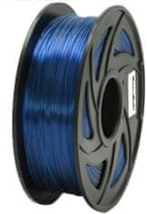 XtendLan tisková struna (filament), PLA, 1,75mm, 1kg, průhledný modrý (3DF-PLA1.75-TBL 1kg)