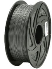 XtendLan tisková struna (filament), PLA, 1,75mm, 1kg (3DF-PLA1.75-SL 1kg), strieborný