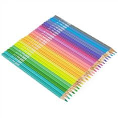 EASY PASTEL Trojhranné pastelky, 24 ks, 24 pastelových farieb