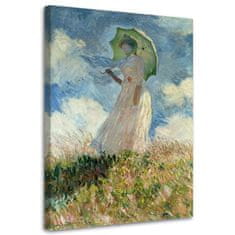 shumee Maľba na plátne, Žena s dáždnikom otočená doľava - C. Reprodukcia Moneta - 70x100