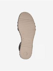 Tamaris Svetlofialové kožené sandále Tamaris 36