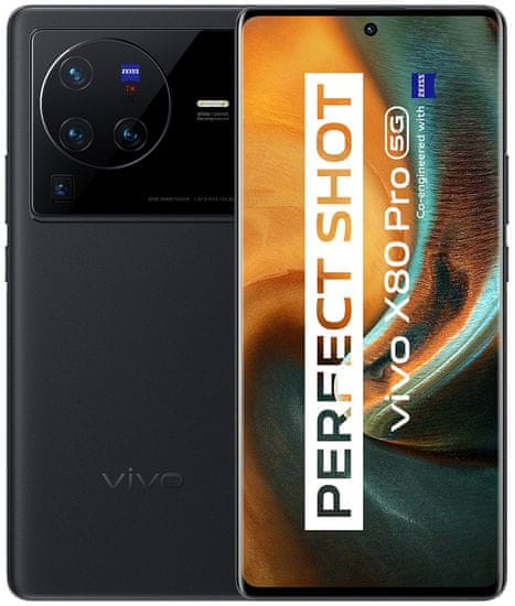VIVO X80 Pro, 12GB/256GB, Cosmic Black - rozbalené