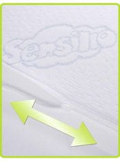 Sensillo Dojčenský vankúš - klin biely 59x37 cm
