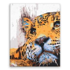 Malujsi Maľovanie podľa čísel - Odpočívajúci jaguár - 80x100 cm, bez dreveného rámu