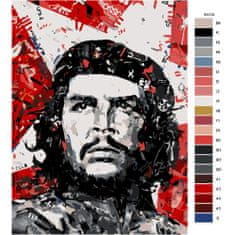 Malujsi Maľovanie podľa čísel - Che Guevara 01 - 30x40 cm, bez dreveného rámu