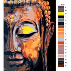 Maľovanie podľa čísel - Buddha 02 - 40x60 cm, plátno vypnuté na rám