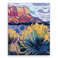 Malujsi Maľovanie podľa čísel - Kvety v horách - 40x50 cm, bez dreveného rámu