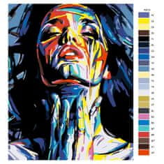 Malujsi Maľovanie podľa čísel - Abstraktná žena - 40x50 cm, bez dreveného rámu