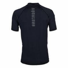 AQUALUNG Pánske lycrové tričko SLIM FIT čierna, krátky rukáv čierna 3XL