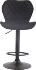 BHM Germany Barová stolička Cork, textil, čierna / čierns