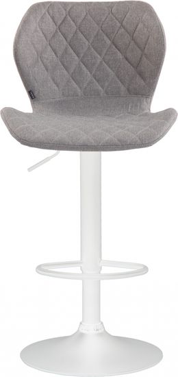 BHM Germany Barová stolička Cork, textil, biela / šedá
