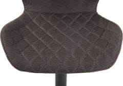BHM Germany Barová stolička Cork, textil, čierna / tmavo šedá