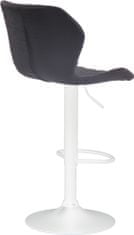 BHM Germany Barová stolička Cork, textil, biela / čierna