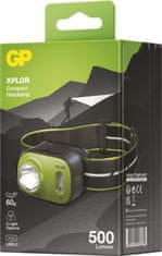 GP LED nabíjacia čelovka GP Xplor PHR17, 500 lm