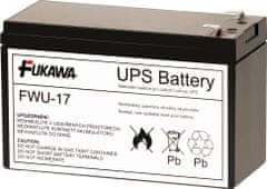 Fiamm FUKAWA olovená batéria FWU17 do UPS APC / náhradná batéria za RBC17 / 12V / 9Ah / životnosť 5 rokov