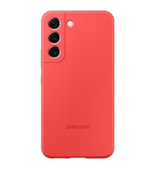 SAMSUNG silikónový obal na Galaxy S22 5G červený