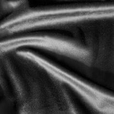 DESIGN 91 Zamatový záves s riasiacou páskou - Melanie, čierny 140 x 270 cm