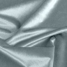 DESIGN 91 Zamatový lesklý záves s riasiacou páskou - Samanta, strieborný 140 x 300 cm