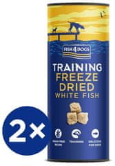 Fish4Dogs Tréningové maškrty pre psov mrazom sušená biela ryba 2 x 25 g