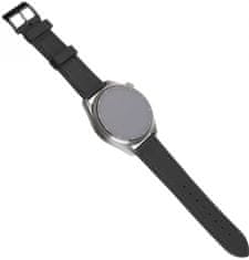 FIXED Kožený remienok Leather Strap so šírkou 20mm pre smartwatch FIXLST-20MM-BK, čierny