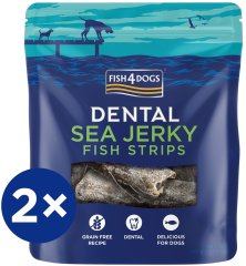 Fish4Dogs Dentálne maškrty pre psov morská ryba - prúžky 2x 100 g