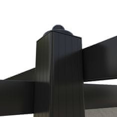 Vidaxl Záhradný altánok so zaťahovacou strechou 3x3 m krémový