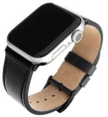 FIXED Kožený remienok Leather Strap pre Apple Watch 38/40/41 mm FIXLST-436-BK, čierny