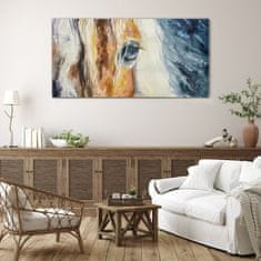 COLORAY.SK Skleneny obraz Abstraktné zvieracie kone 140x70 cm