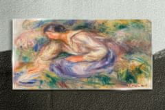 COLORAY.SK Skleneny obraz Abstrakcie žena tráva 140x70 cm