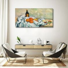 COLORAY.SK Obraz na plátně Obraz na plátně Paul fľašu a ovocie 120x60 cm