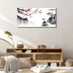 COLORAY.SK Obraz na plátne Ázijské čerešňové stromy 100x50 cm