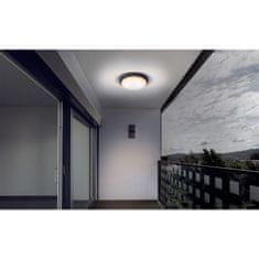 Solight LED vonkajšie osvetlenie s nastaviteľnou CCT, 12W, 900lm, 22cm, 2v1 - biely a čierny kryt; WO778