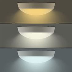 Solight LED vonkajšie osvetlenie s nastaviteľnou CCT, 18W, 1350lm, 22cm, 2v1 - biely a čierny kryt; WO779