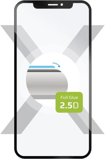 FIXED ochranné sklo Full-Cover pro Motorola Moto Edge 30, s lepením přes celý displej, čierna
