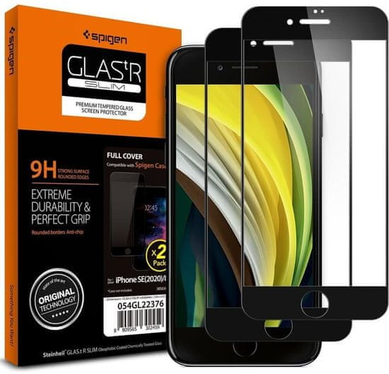 Spigen ochranné sklo FC pro iPhone sa (2022/2020)/8/7, 2ks