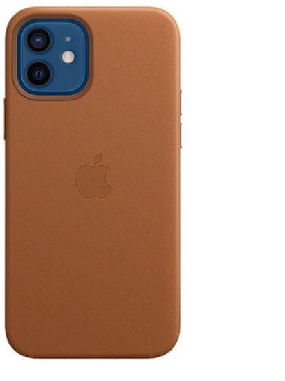 Apple kožený kryt s MagSafe pro iPhone 12/12 Pro, hnedá