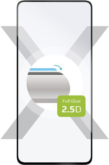 FIXED ochranné tvrdené sklo Full-Cover pro Samsung Galaxy A41, lepení přes celý displej, čierna