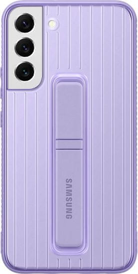 SAMSUNG tvrzený zadní kryt sa stojánkem pro Galaxy S22+, fialová