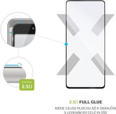 FIXED ochranné sklo Full-Cover pro Samsung Galaxy M52 5G, s lepením přes celý displej, čierna