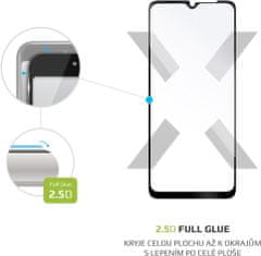 FIXED ochranné sklo Full-Cover pro Samsung Galaxy A13, s lepením přes celý displej, čierna