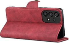 Leather flipové pouzdro pro Samsung Galaxy A33 5G, červená